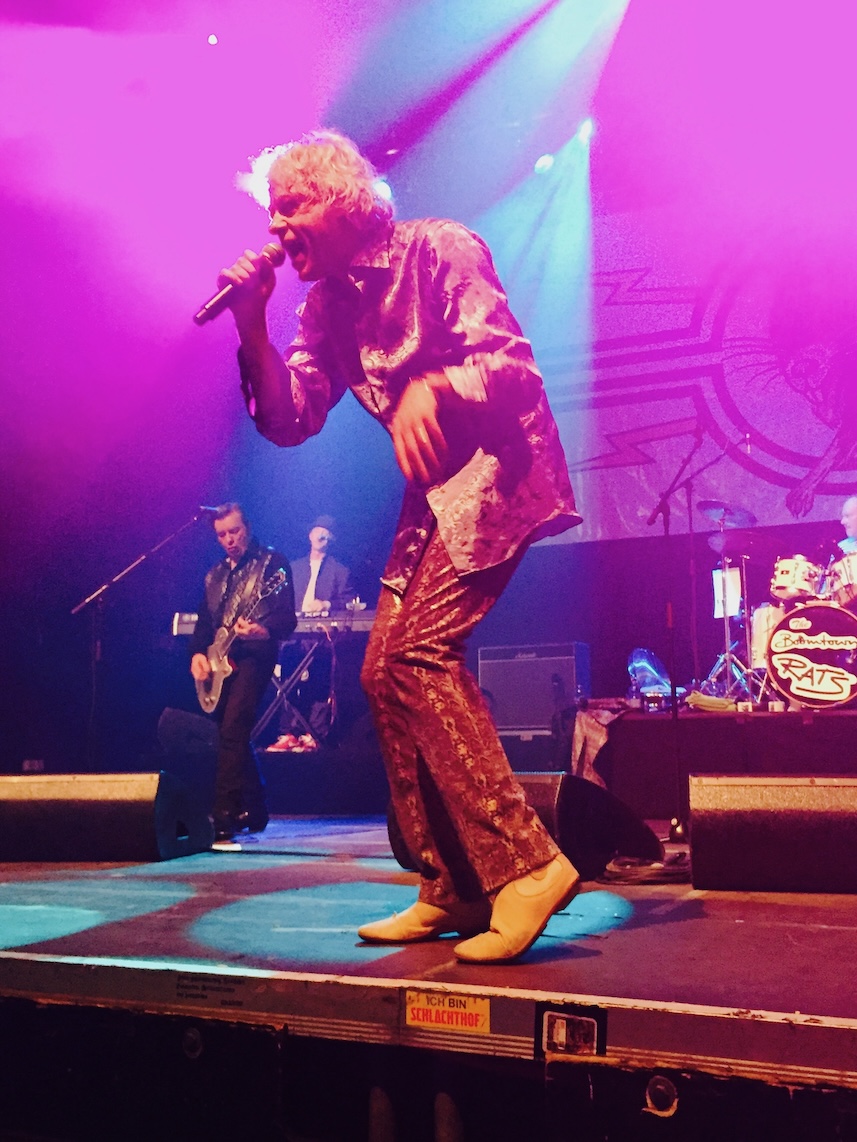 Bob Geldof & the Boomtown Rats onstage, Schlachtof, Wiesbaden, Germany, May 29, 2015