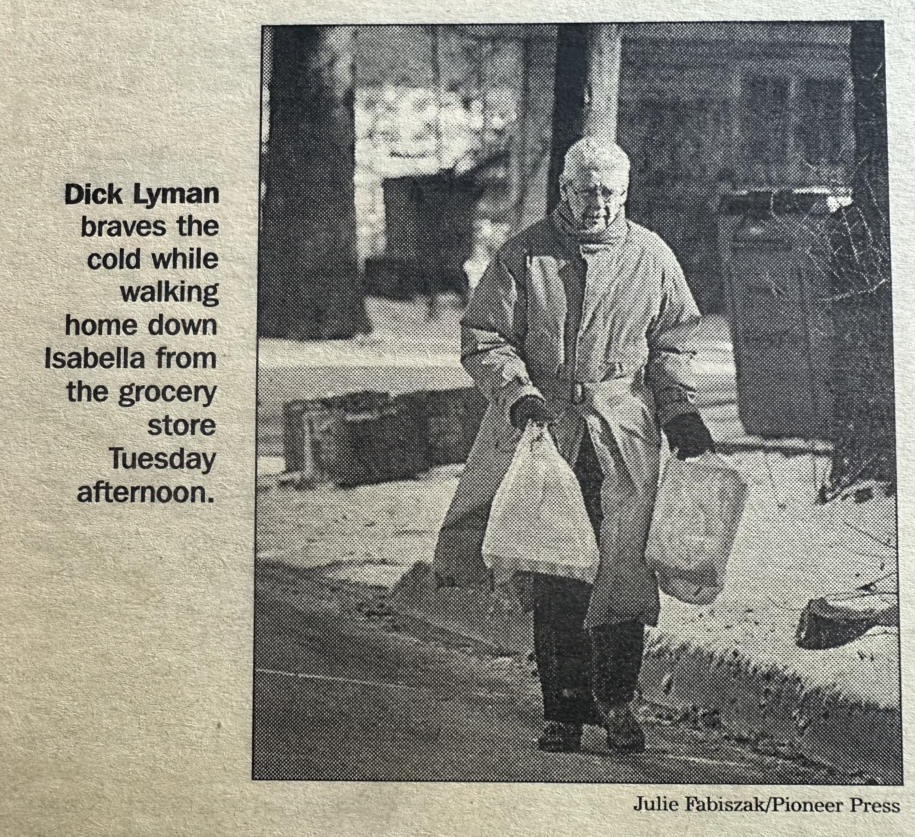 Evanston winter: snow day, January 8, 2004