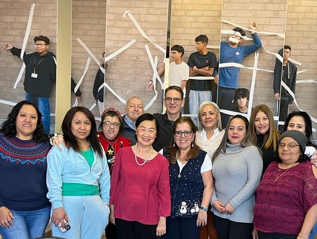 Dima with her class 3