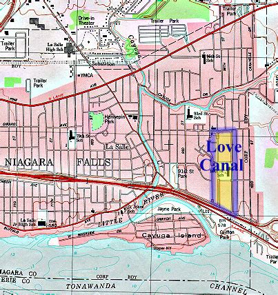 Historical image related to Love Canal toxic site