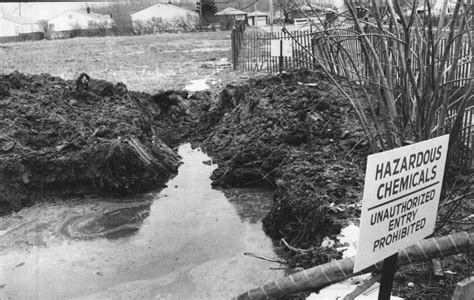 Historical image related to Love Canal toxic site