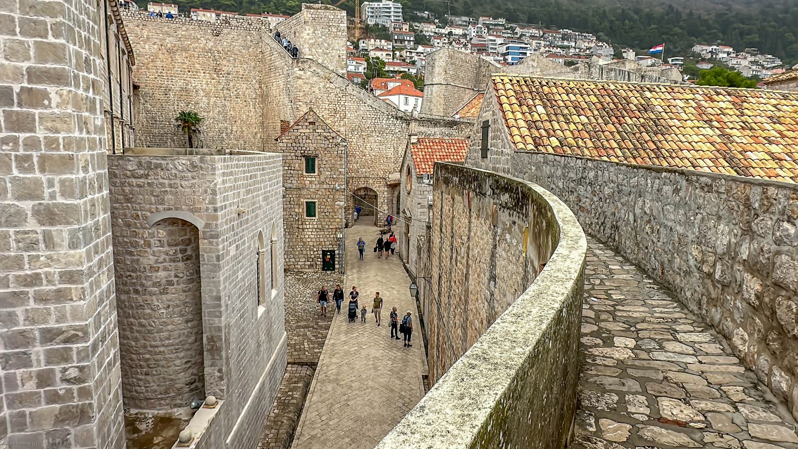 The massive stone Walls of Dubrovnik